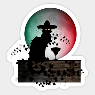 Cinco de Mayo Chat Noir Sticker